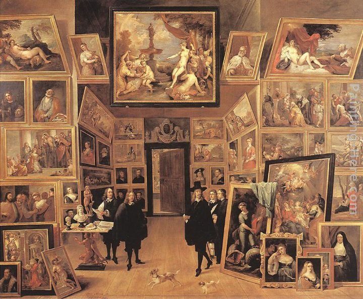 David the Younger Teniers Archduke Leopold Wilhelm in his Gallery